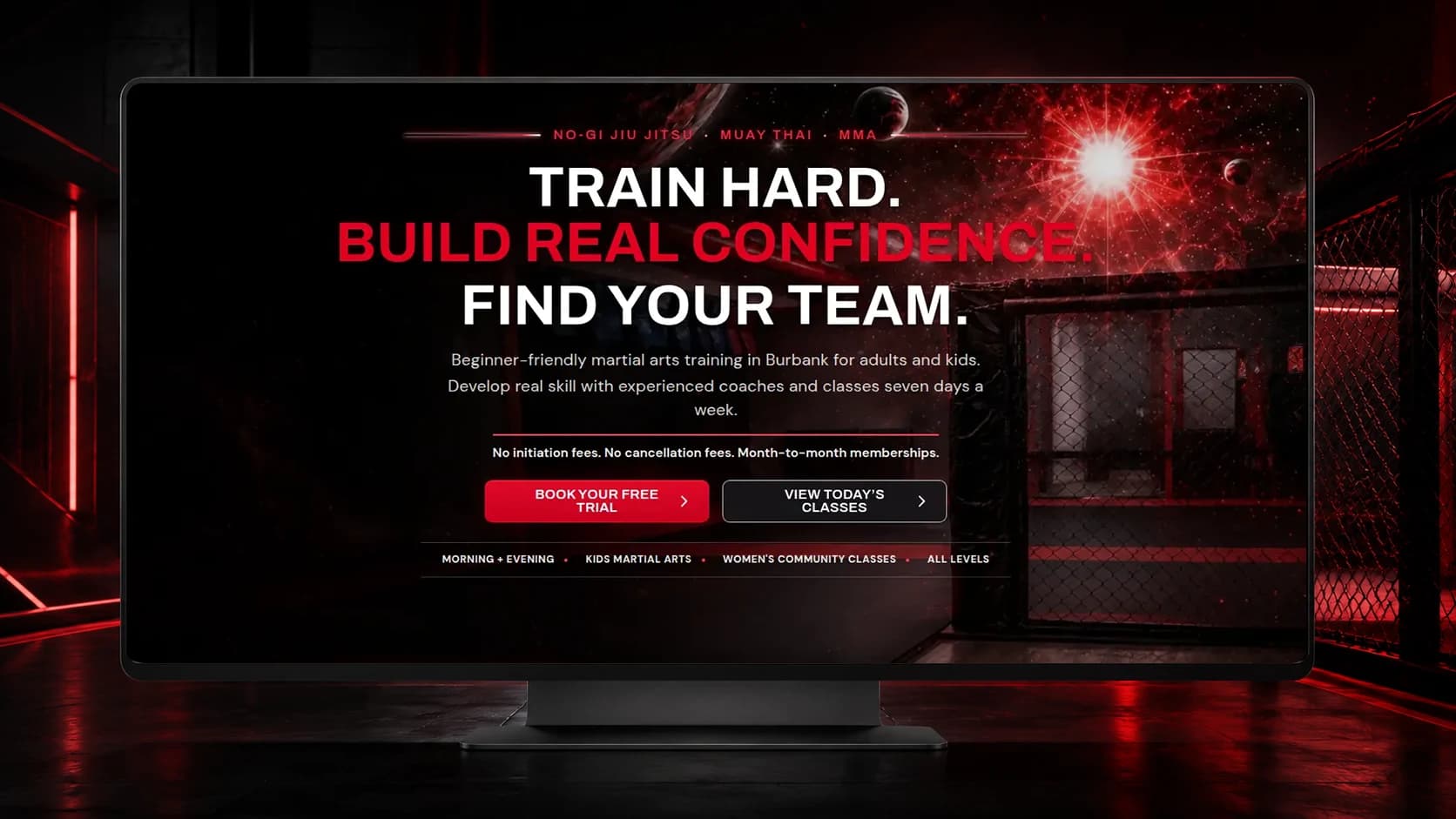 10th Planet Burbank website case study shown in a branded presentation frame